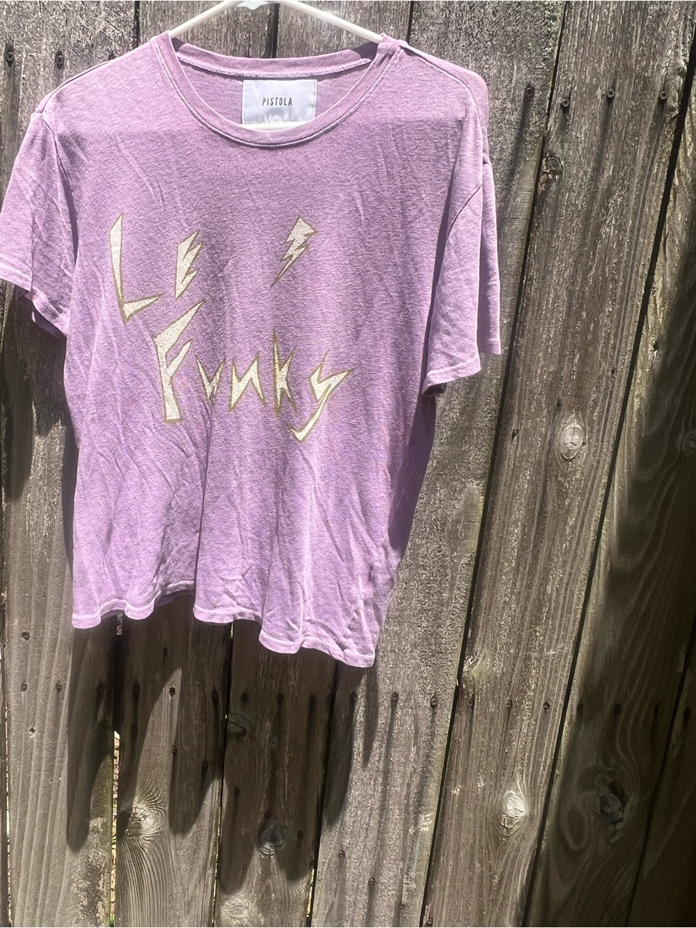pistola Lavender Graphic 'Le Funky' Short Sleeve Tee